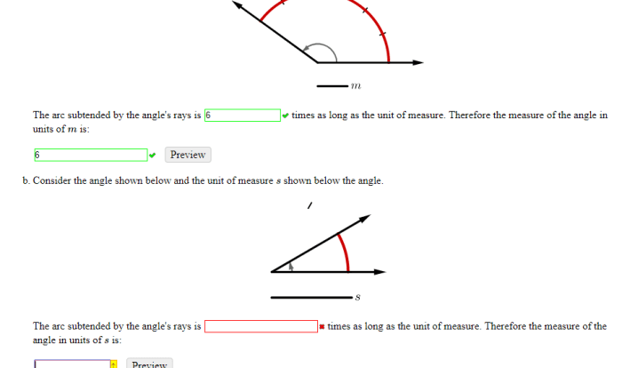 Radian circle radius vertex centered terminal radii lengths