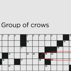 Points on a line crossword