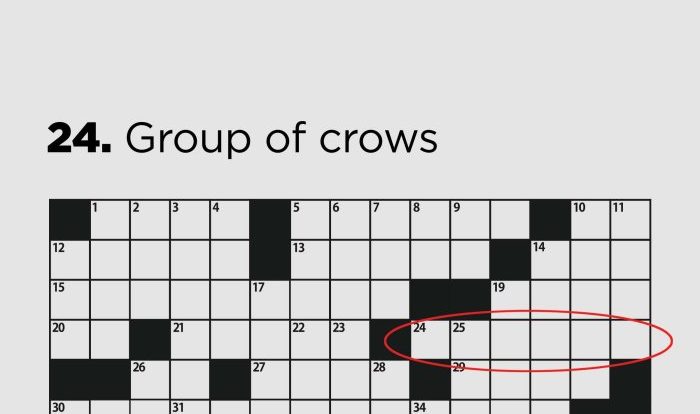 Points on a line crossword