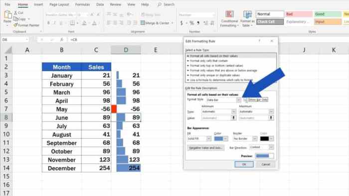 Define 25 as the maximum data bars