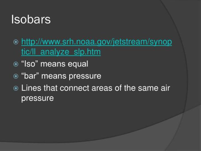 Isotherm and isobar maps answer key