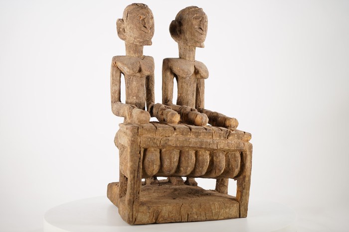 The primordial couple of the dogon represents